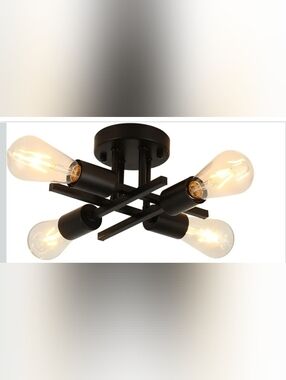 Semi Flush Mount Ceiling Light Fixture, Modern Flush Mount Ceiling Light